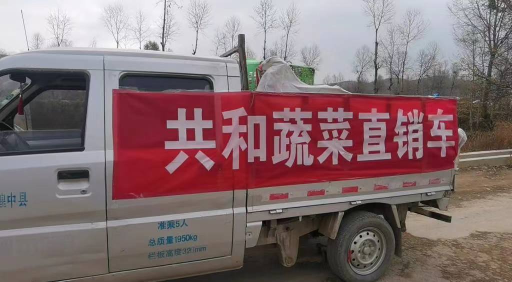 共和蔬菜直銷車。湟中區(qū)融媒體中心供圖